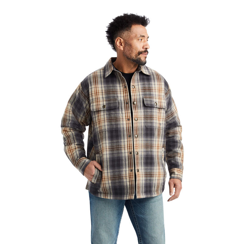 Ariat Jacke Herren - Heston Shirt Schwarz/Grau/Braun ( VBATM-0164 )